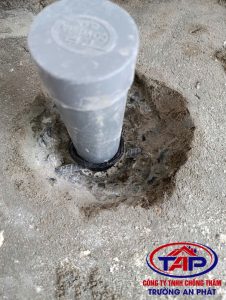 không xử lý chống thấm cổ ống