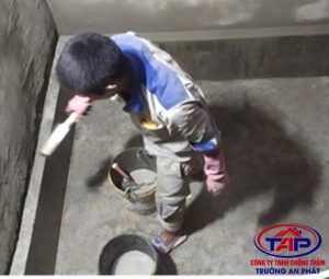 Quét phụ gia chống thấm thẩm thấu tinh thể cho hố pit thang máy