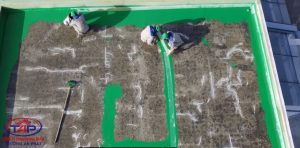 thi công sàn mái bị thấm dột triệt để