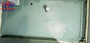 chống thấm nhà vệ sinh bằng vật liệu 2 thành phần xi măng - polyme