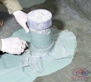 Chống thấm cổ ống xuyên sàn và hộc kỹ thuật triệt để, bền vững