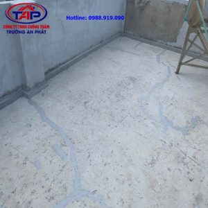 Xử lý vết nứt chống thấm sân thượng TP Vinh bằng vật liệu Sika
