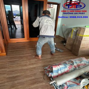 Vệ sinh sau khi hết ca thi công chống thấm